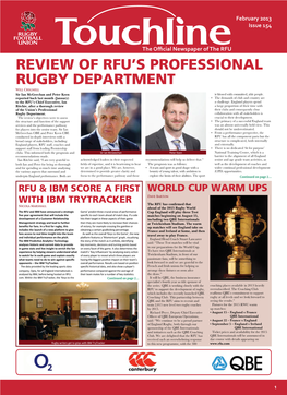 Review of Rfuls Professional Rugby Department