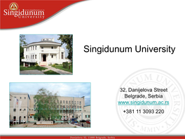 Singidunum University