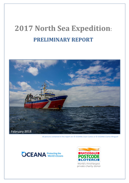 2017 North Sea Expedition: PRELIMINARY REPORT