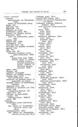 265 Lesion-Continued Occlusive Arteriovascular-See Thrombosis