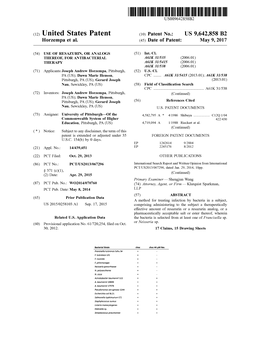 (12) United States Patent (10) Patent No.: US 9,642,858 B2 Horzempa Et Al