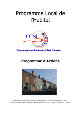 Programme Local De L'habitat