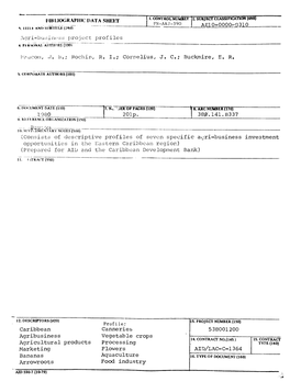 Tubliograpiiic DATA SHEET I.CONTROL NUMBER J2