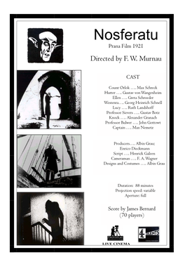 Nosferatu Prana Film 1921