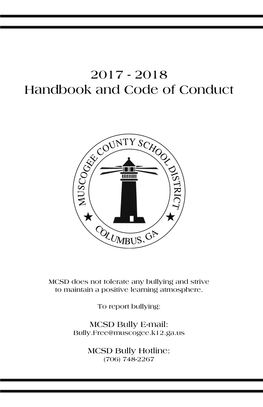 2017 - 2018 Muscogee County Board of Education Handbook and Code of Conduct