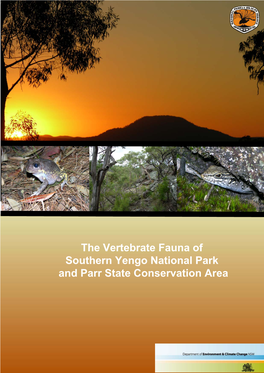 The Vertebrate Fauna of Southern Yengo National Park and Parr State Conservation Area