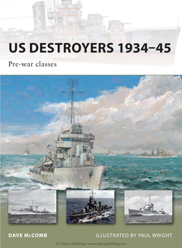 US DESTROYERS 193445 Pre-War Classes