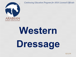 Western Dressage