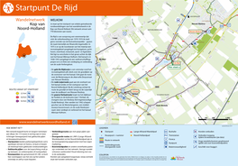 Wandelkaart Startpunt De Rijd