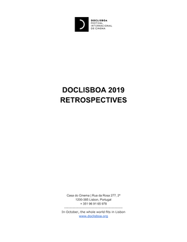 Doclisboa 2019 Retrospectives