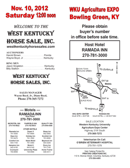 West Kentucky Horse Sale, Inc. Westkentuckyhorsesales.Com