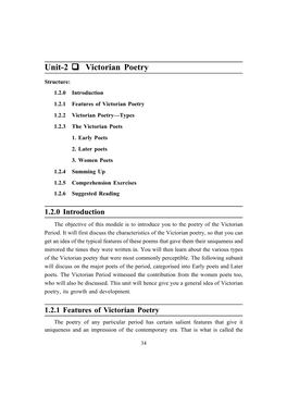 Unit-2 Victorian Poetry