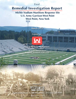 Remedial Investigation Report Michie Stadium Munitions Response Site U.S