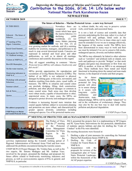 National Marine Park Karaburun-Sazan NEWSLETTER OCTOBER 2019 ISSUE 7