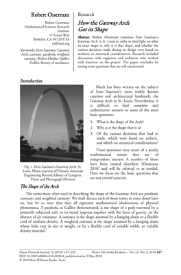 How the Gateway Arch Got Its Shape Surroundings