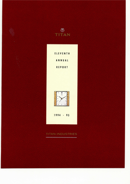 Eleventh Annual Report 1994 • 95 Titan Industries