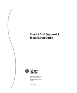 Sun N1 Grid Engine 61 Installation Guide