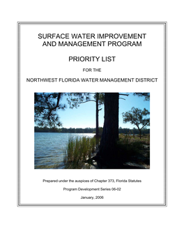 Surface Water Improvement and Management Program