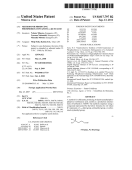 (12) United States Patent (10) Patent No.: US 8,017,797 B2 Minowa Et Al