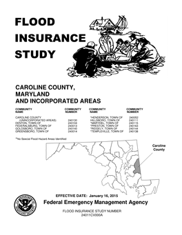 Flood Insurance Study Number 24011Cv000a