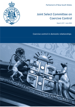 Coercive Control in Domestic Relationships