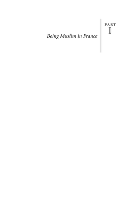 Being Muslim in France 01-5151-6 Ch1.Qxd 6/30/06 11:17 AM Page 14 01-5151-6 Ch1.Qxd 6/30/06 11:17 AM Page 15