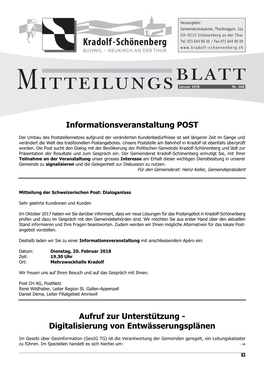 Informationsveranstaltung POST