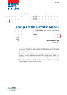 "Swedish Model" : Trade Unions Under Pressure