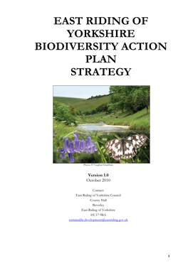 East Riding of Yorkshire Biodiversity Action Plan