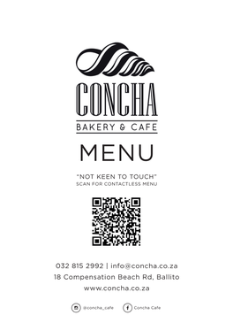 Concha Menu A5 Vsn7.Indd