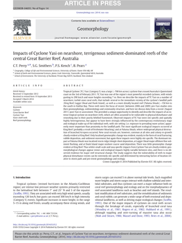 Impacts of Cyclone Yasi on Nearshore, Terrigenous Sediment-Dominated Reefs of the Central Great Barrier Reef, Australia