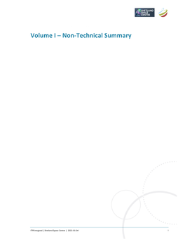 Volume I – Non-Technical Summary