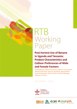 Post-Harvest Use of Banana in Uganda and Tanzania