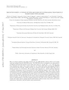 Arxiv:1701.04835V1 [Astro-Ph.GA] 17 Jan 2017 on the Keck II 10M Telescope