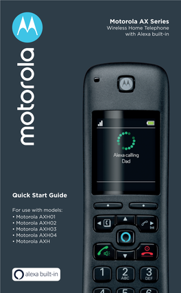Quick Start Guide Motorola AX Series