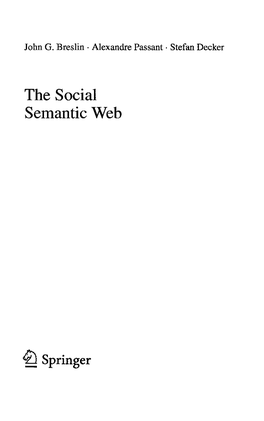 The Social Semantic Web