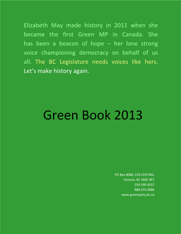 Green Book 2013