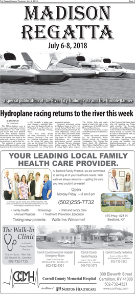 Hydroplane Racing Returns to the River This Week