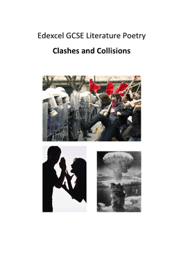 Edexcel GCSE Literature Poetry Clashes and Collisions