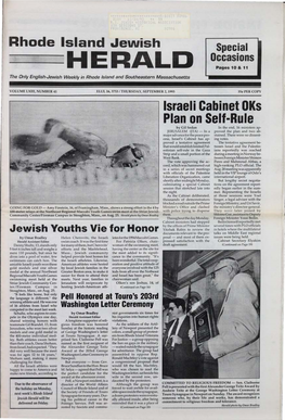 HERALD Pages 10 & 11 the Only English-Jewish Weekly in Rhode Island and Southeastern Massachusetts