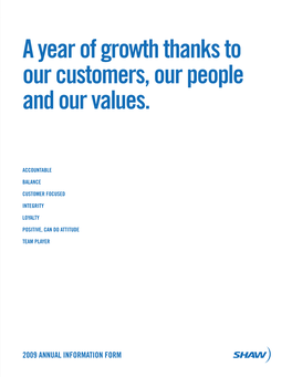 A Year of Growth Thanks to Our Customers, Our People and Our