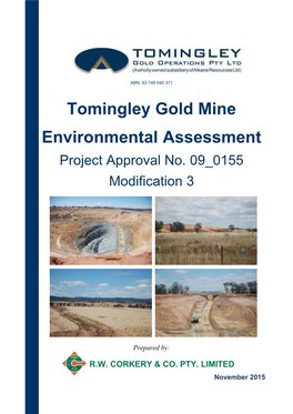 Tomingley Gold Mine Environmental Assessment