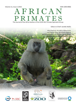 AFRICAN PRIMATES the Journal of the Africa Section of the IUCN SSC Primate Specialist Group