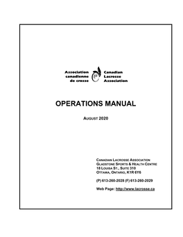 Operations Manual