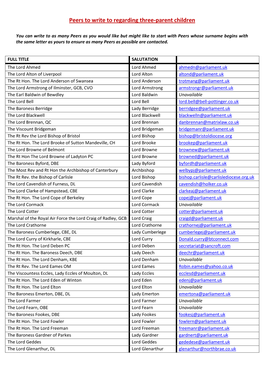 Peers to Write to Regarding Three-Parent Children