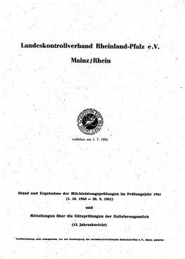 Jahresbericht 1961