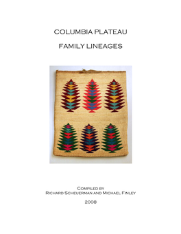 Columbia Plateau Family Lineages