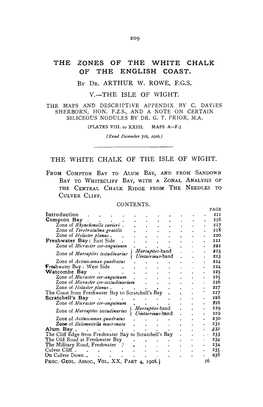 The White Chalk of the Isle of Wight: from Compton Bay to Alum Bay