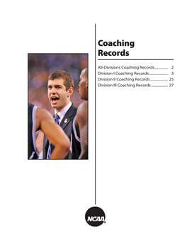 2012 Men's Basketball Records-Coaches