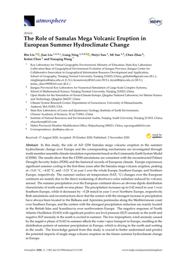 The Role of Samalas Mega Volcanic Eruption in European Summer Hydroclimate Change